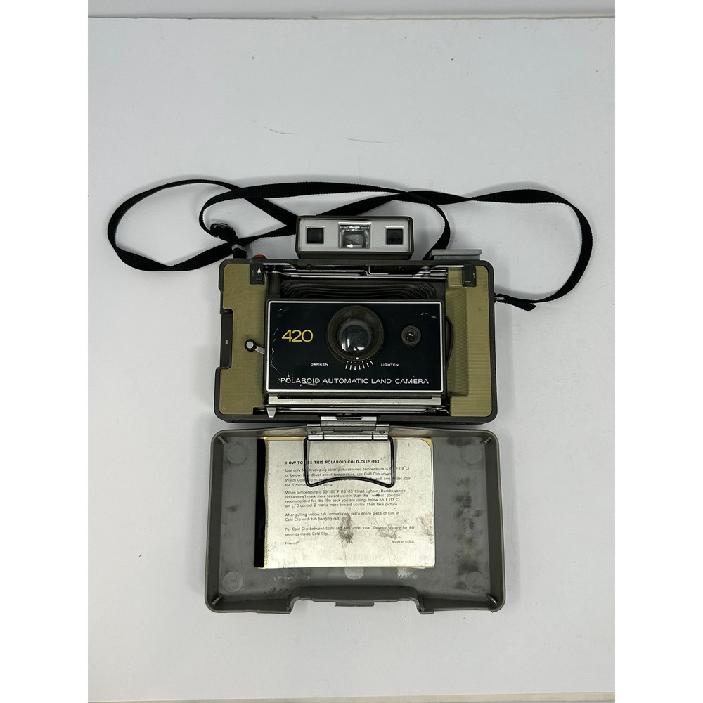 Polaroid 420 Automatic Land Camera Vintage Folding Bellows Instant Film Camera